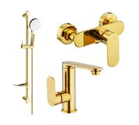 Mexen Milo DF05 ensemble de douche, doré - 713054DF05-50 5694 5907709186125