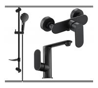 Mexen Milo DF05 ensemble de douche, noir - 713054DF05-70 5695 5907709186132