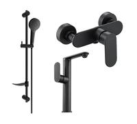Mexen Milo DF05 ensemble de douche, noir - 713154DF05-70 5707 5907709186255