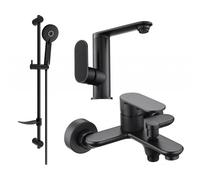 Mexen Milo DF40 ensemble de bain, noir - 713053DF40-70 5668 5907709185869