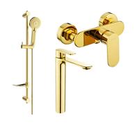 Mexen Milo DF40 ensemble de douche, doré - 71314DF40-50 5697 5907709186156