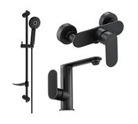 Mexen Milo DF40 ensemble de douche, noir - 713054DF40-70 5692 5907709186101