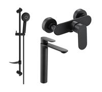 Mexen Milo DF40 ensemble de douche, noir - 71314DF40-70 5698 5907709186163