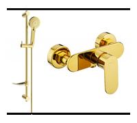 Mexen Milo DF40 robinet de douche avec ensemble de douche, or - 7134R40-50 5733 5907709186965