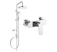 Mexen Milo Ensemble de douche apparent Erik avec pomme de douche et mitigeur, chrome - 71340205-00 6057 5907709181410