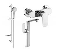 Mexen Milo Ensemble de douche DF40, chromé - 713154DF40-00 5702 5907709186200
