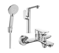 Mexen Milo R40 ensemble de bain, chromé - 713153R40-00 5726 5907709186897
