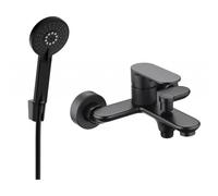 Mexen Milo R40 robinet de bain avec ensemble de douche, noir - 7133R40-70 5740 5907709187030