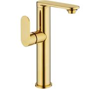 Mexen Milo robinet de lavabo haut avec poignée latérale, doré - 71315-50 1896 5907709192171