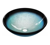 Mexen Mira lavabo en verre à poser 42 x 42 cm, bleu - 24124247 16214 5907709159150