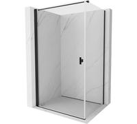 Mexen Mist-B cabine de douche pivotante 70 x 80 cm, transparent, noir - 8A2T-070-080-70-00 78192 5905315668080