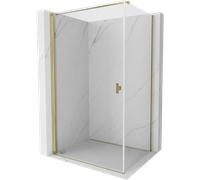 Mexen Mist-B cabine de douche pivotante 70 x 90 cm, transparent, or - 8A2T-070-090-50-00 77652 5905315666338