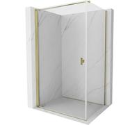 Mexen Mist-B Cabine de douche pivotante 85 x 110 cm, transparent, or - 8A2T-085-110-50-00 77685 5905315666574