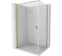 Mexen Mist-B cabine de douche pivotante 85 x 70 cm, transparente, dorée - 8A2T-085-070-50-00 77623 5905315666086