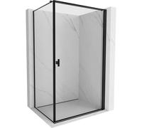 Mexen Mist-B cabine de douche pivotante droite 90 x 95 cm, cadre noir, noir - 8A2T-090-095-70-70-P 78776 5905315670229