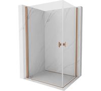 Mexen Mist-B Duo cabine de douche battante 100 x 75 cm, transparent, cuivre brossé - 8A2-100-075-65-00 78429 5905315672056