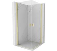 Mexen Mist-B Duo cabine de douche pivotante 90 x 90 cm, transparent, or brossé - 8A2-090-090-55-00 78360 5905315671875
