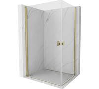 Mexen Mist-B Duo cabine de douche pivotante 95 x 70 cm, transparent, or - 8A2-095-070-50-00 78246 5905315671424