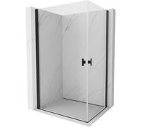 Mexen Mist-B Duo cabine de douche pivotante 95 x 85 cm, transparent, noir - 8A2-095-085-70-00 78839 5905315672414