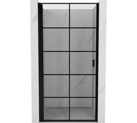 Mexen Mist-B porte de douche pivotante gauche 80 cm, grille noire, noir - 8A2-080-000-70-77-L 76860 5905315665317