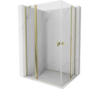 Mexen Mist Duo cabine de douche pivotante 120 x 100 cm, transparent, or - 8A4-120-100-50-00 71336 5905315602091