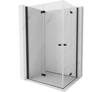 Mexen Mist-F Douche à double cabine pliante gauche 110 x 75 cm, transparent, noir - 8A6-110L-075P-70-00 77760 5905315659750