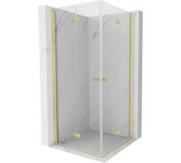 Mexen Mist-F Duo cabine de douche pliante 110 x 110 cm, transparent, or brossé - 8A6-110L-110P-55-00 76662 5905315658104