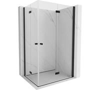 Mexen Mist-F Duo cabine de douche pliante droite 105 x 120 cm, transparent, noire - 8A6-105L-120P-70-00 78019 5905315660732