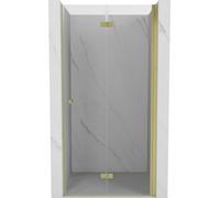 Mexen Mist-F Paroi de douche pliable droite 120 cm Transparent Or brossé