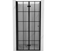 Mexen Mist-F Paroi de douche pliante gauche 120 cm Grille noire Noir