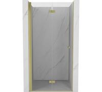 Mexen Mist-F porte de douche pliante gauche 100 cm, transparent, or brossé - 8A6-100-000-55-00-L 75116 5905315639387