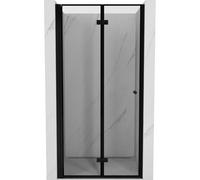 Mexen Mist-F porte de douche pliantes à gauche 60 cm, cadre noir, noir - 8A6-060-000-70-70-L 75231 5905315639691