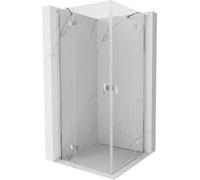Mexen Mist-H Duo Cabine de douche 75 x 75 cm, verre transparent 6 mm, finition chromée