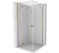Mexen Mist-H Duo cabine de douche battante 80 x 80 cm, transparent, doré - 8A5-080L-080P-50-00 73443 5905315626486