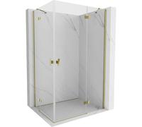 Mexen Mist-H Duo cabine de douche pivotante à droite 75 x 85 cm, transparent, or - 8A5-075L-085P-50-00 73460 5905315626585