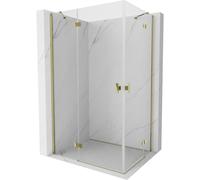Mexen Mist-H Duo cabine de douche pivotante gauche 100 x 85 cm, transparent, or - 8A5-100L-085P-50-00 73466 5905315626639