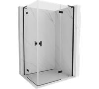 Mexen Mist-H L Duo cabine de douche pivotante droite 70 x 90 cm, transparent, noir - 8A5L-070L-090P-70-00 74424 5905315636379