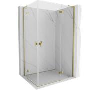 Mexen Mist-H L Duo cabine de douche pivotante droite 70 x 90 cm, transparent, or - 8A5L-070L-090P-50-00 74582 5905315632746