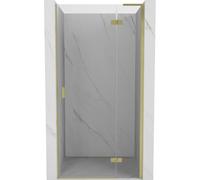 Mexen Mist-H L porte de douche battante droite 70 cm, transparent, or brossé - 8A5L-070-000-55-00-P 74928 5905315610980