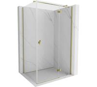Mexen Mist-H T cabine de douche à charnière droite 80 x 100 cm, transparent, or - 8A5T-080-100-50-00-P 72812 5905315618153