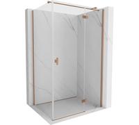Mexen Mist-H T cabine de douche à charnière droite 85 x 95 cm, transparent, cuivre brossé - 8A5T-085-095-65-00-P 73120 5905315620033