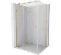 Mexen Mist-H T Cabine de douche orientable gauche 85 x 75 cm Transparent Or brossé