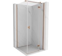 Mexen Mist-H T cabine de douche pivotante droite 90 x 90 cm, transparent, cuivre brossé - 8A5T-090-090-65-00-P 73106 5905315619938
