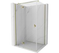 Mexen Mist-H T cabine de douche pivotante gauche 105 x 80 cm, transparent, doré - 8A5T-105-080-50-00-L 72526 5905315612816