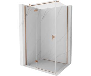 Mexen Mist-H T cabine de douche pivotante gauche 110 x 100 cm, transparent, cuivre brossé - 8A5T-110-100-65-00-L 73138 5905315615244