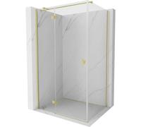 Mexen Mist-H T cabine de douche pivotante gauche 110 x 100 cm, transparent, or brossé - 8A5T-110-100-55-00-L 72857 5905315614254