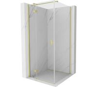 Mexen Mist-H T cabine de douche pivotante gauche 75 x 75 cm, transparent, doré brossé - 8A5T-075-075-55-00-L 72707 5905315613639