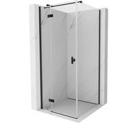 Mexen Mist-H T cabine de douche pivotante gauche 80 x 80 cm, transparent, noir - 8A5T-080-080-70-00-L 73214 5905315615732
