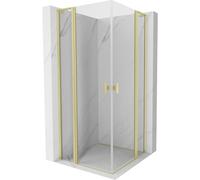 Mexen Mist L Cabine de douche pliante Duo 115 x 115 cm, transparent, doré brossé - 8A4L-115-115-55-00 71889 5905315606396