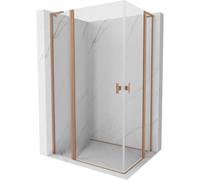 Mexen Mist L Duo cabine de douche à deux battants 120 x 100 cm, transparent, cuivre brossé - 8A4L-120-100-65-00 71911 5905315606594